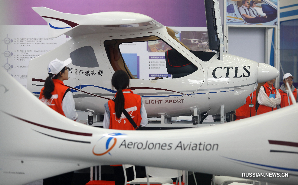 Более 1 тыс летательных аппаратов представлено на Китайской международной выставке авиации общего назначения-2019