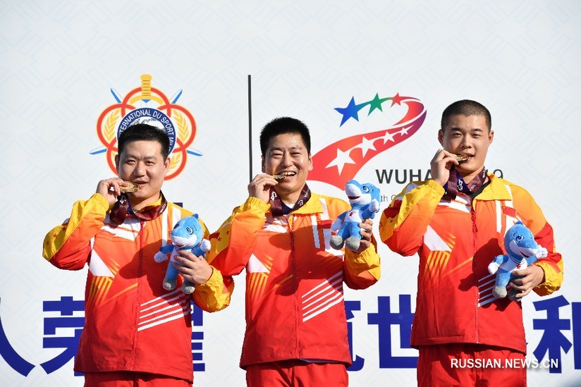 Китай завоевал 12 золотых медалей в первый день Всемирных военных игр