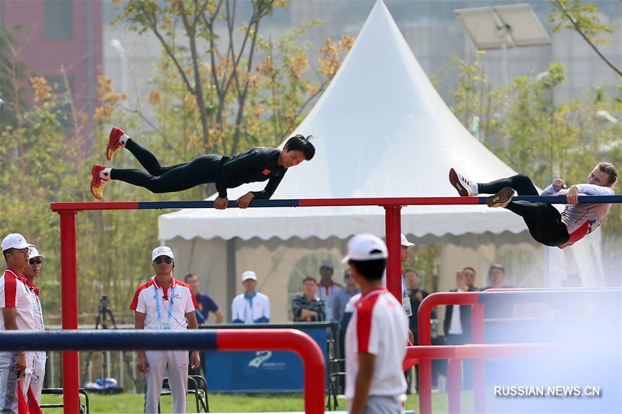 Всемирные военные игры -- Военное пятиборье: китайские спортсменки стали первыми в эстафете с препятствиями 