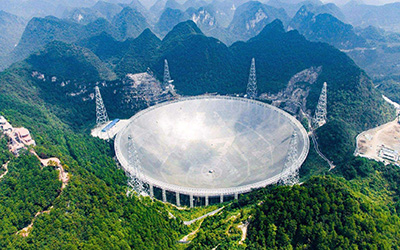 Китайский радиотелескоп FAST по площади равен 30 футбольным полям