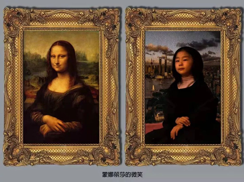 Шанхайские ученики имитируют известные картины
