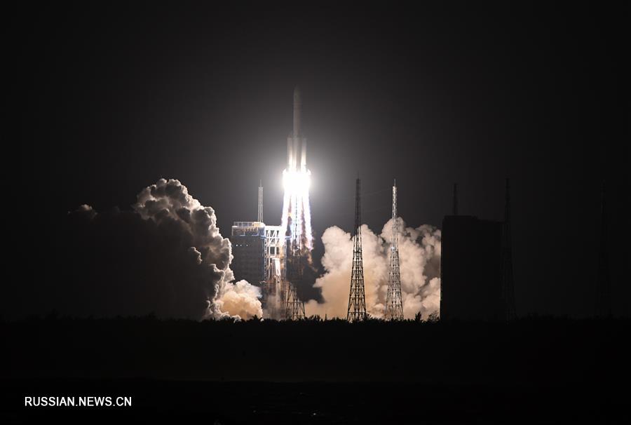 Крупнейшая ракета-носитель Китая "Чанчжэн-5" совершила новый полет