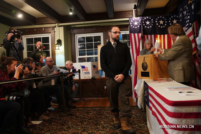 В американском Нью-Гэмпшире начались первичные партийные выборы в рамках президентской кампании 2020 года