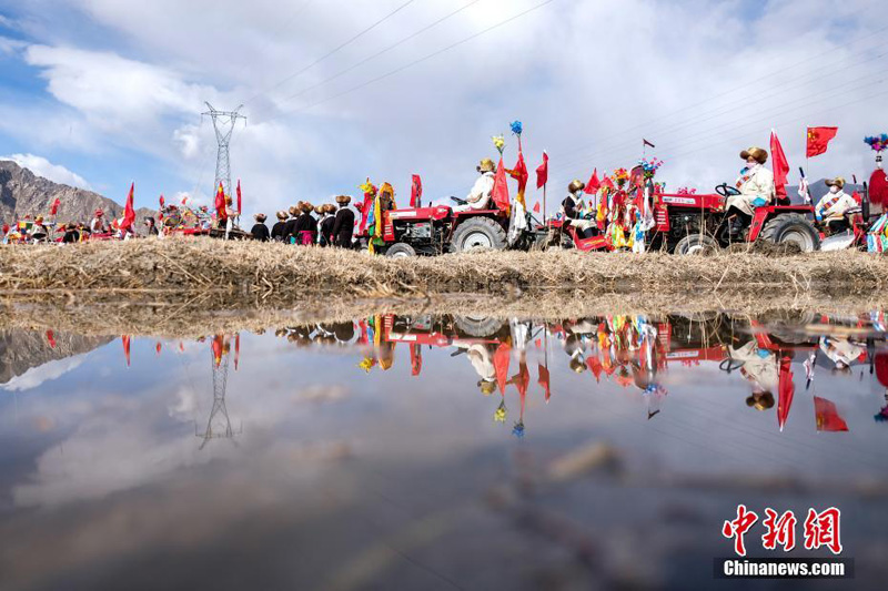 В Тибете прошла традиционная церемония весенней вспашки