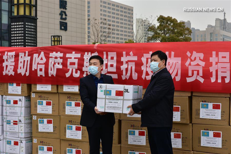 Китайские компании пожертвовали более 228 тыс. масок обществу Красного Полумесяца Казахстана