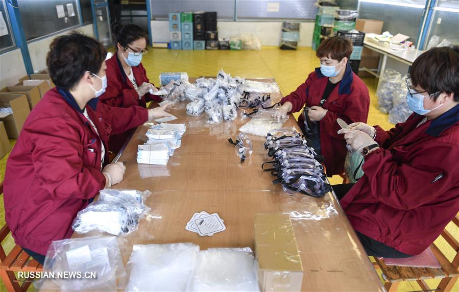 Предприятия на северо-востоке Китая наращивают мощности по производству противоэпидемических материалов