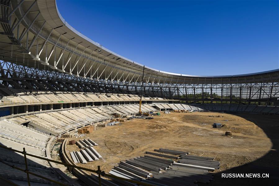 В Урумчи полным ходом ведется строительство Олимпийского спортивного центра