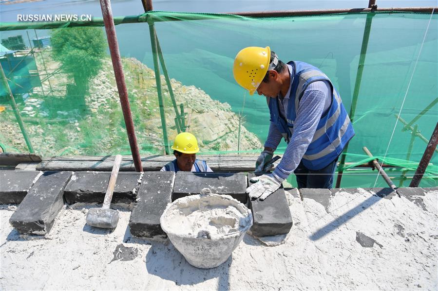 В провинции Хэбэй ведется реставрация участка Великой китайской стены