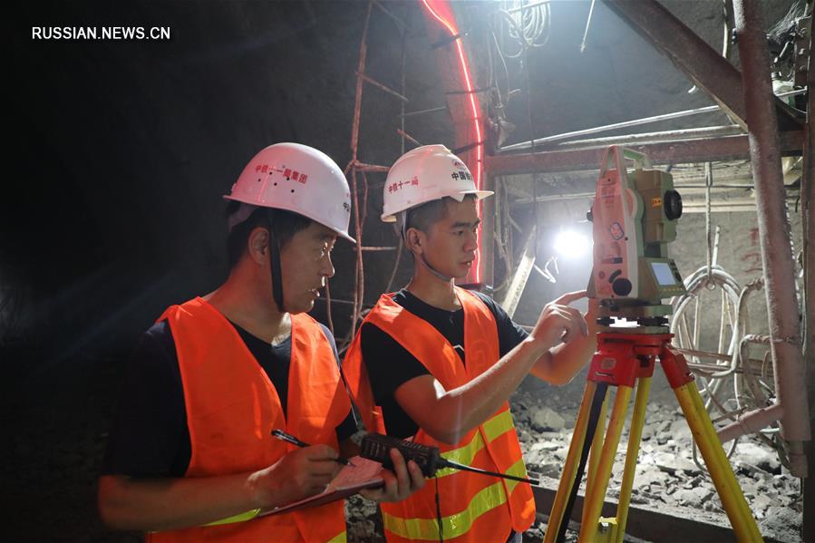 На ж/д магистрали Куньмин-Вьентьян проложили 12-километровый тоннель