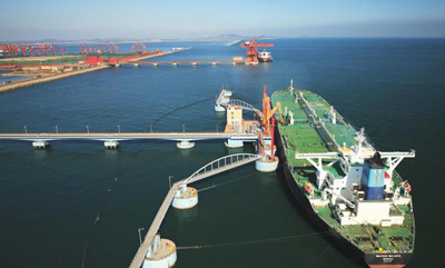 В городе Циндао в Китае открыли новый порт Дунцзякоу
