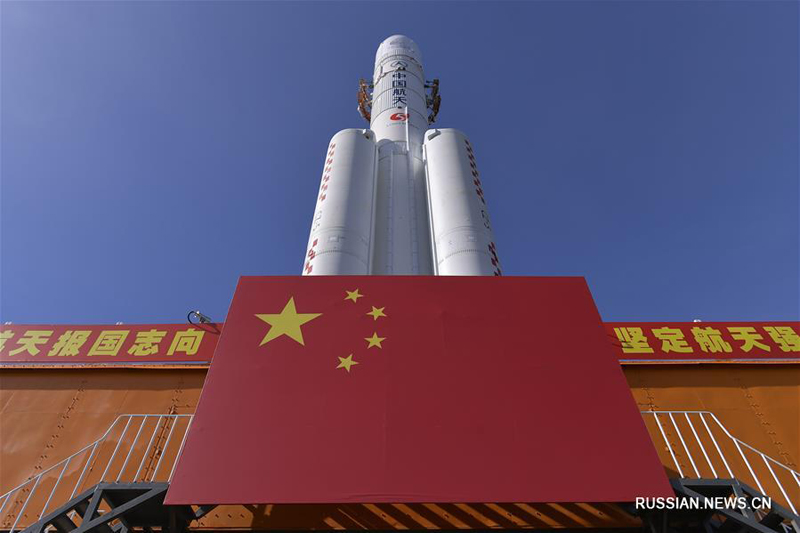 Ракета-носитель для запуска китайской миссии на Марс доставлена на стартовую площадку