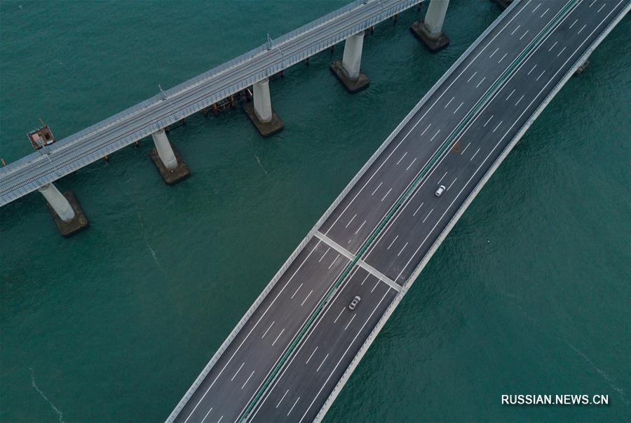 Завершились статические испытания Пинтаньского большого моста двойного назначения