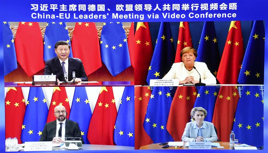 Си Цзиньпин и руководители Германии и ЕС провели совместную встречу в формате видеоконференции