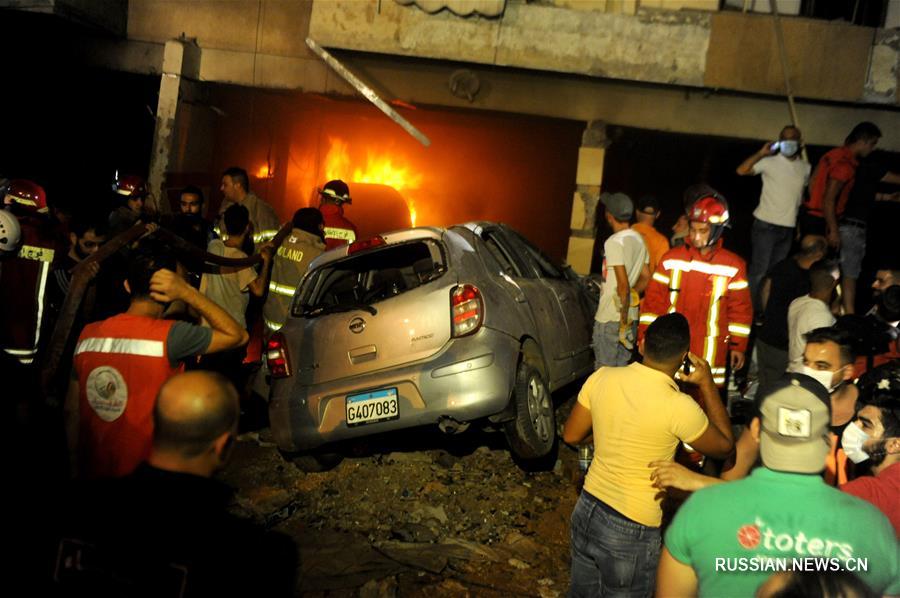 Как минимум 4 человека погибли в результате взрыва резервуара с мазутом в Бейруте