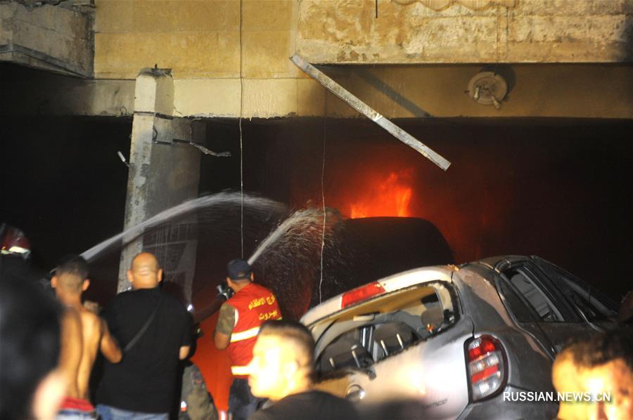Как минимум 4 человека погибли в результате взрыва резервуара с мазутом в Бейруте