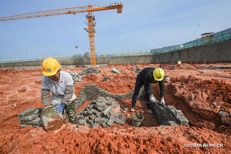 Строительство интернет-парка "Фусинчэн" в Хайнаньском порту свободной торговли