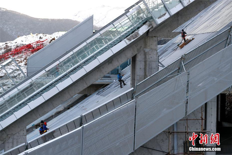 В Китае ускоренными темпами идет строительство Национального центра по прыжкам на лыжах с трамплина