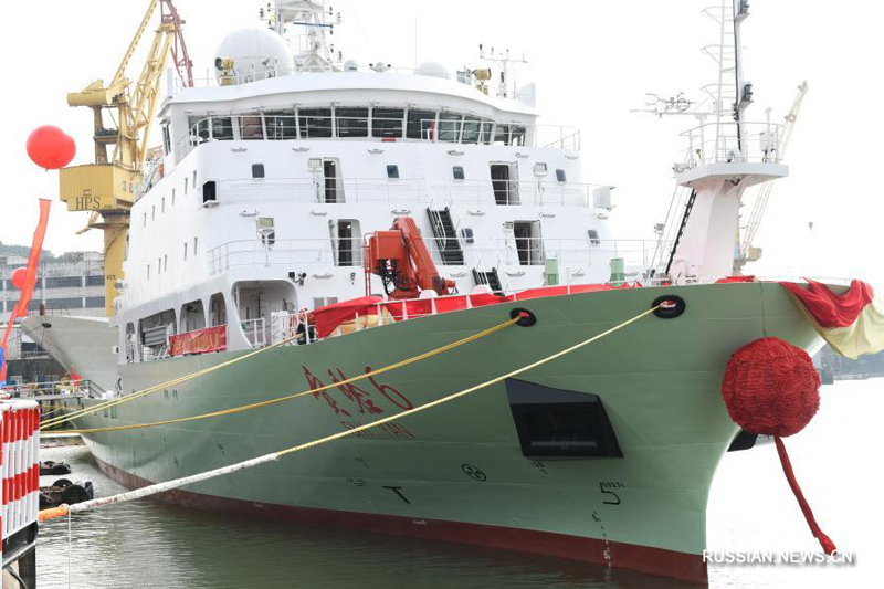 Научно-исследовательский флот Китая пополнился новым судном