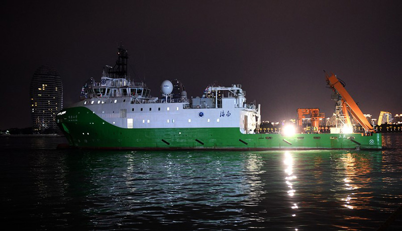 Китайское научно-исследовательское судно "Таньсо-2" вернулось из океанской экспедиции