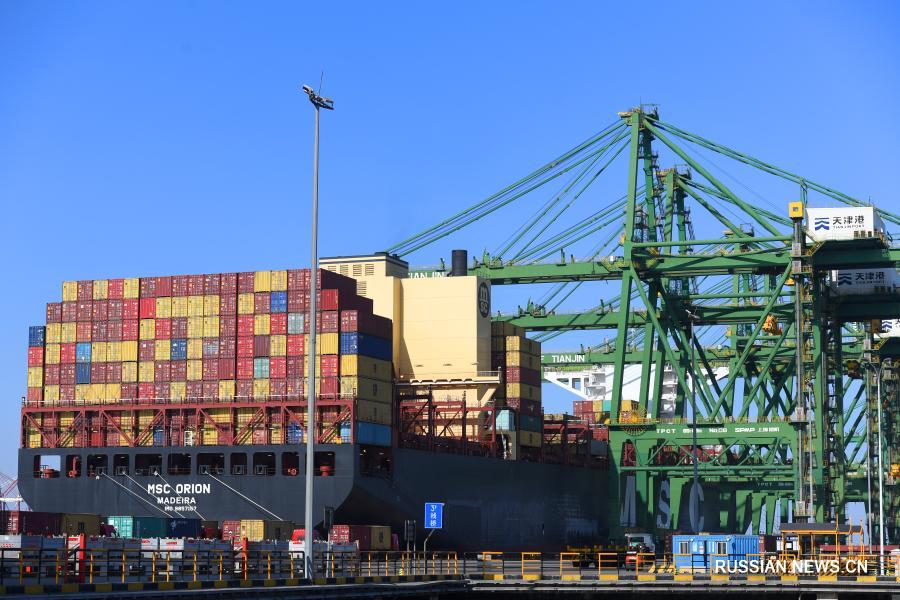 Годовой контейнерооборот порта Тяньцзинь достиг рекордного уровня в 2020 году