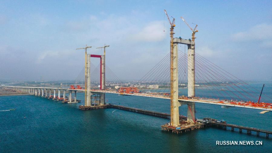 В провинции Гуандун завершена стыковка морского моста Тяошунь