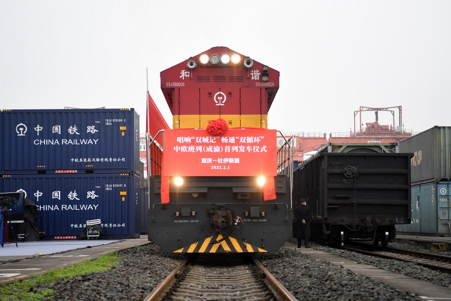 В январе заметно выросло число отправлений грузовых поездов по маршрутам Китай-Европа