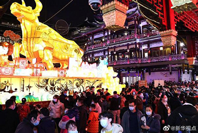Доходы от внутреннего туризма в Китае за дни Праздника весны составили 301,1 млрд. юаней