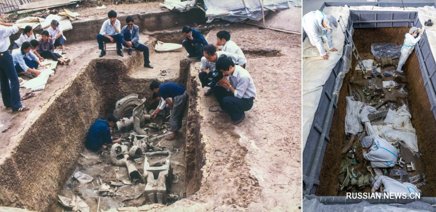 Раскопки на руинах Саньсиндуй ведутся с применением современных технологий
