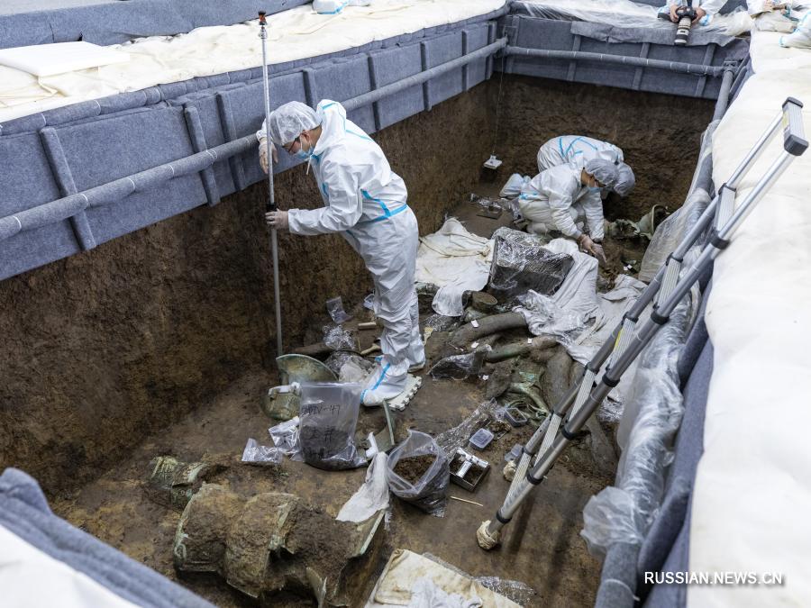 Раскопки на руинах Саньсиндуй ведутся с применением современных технологий