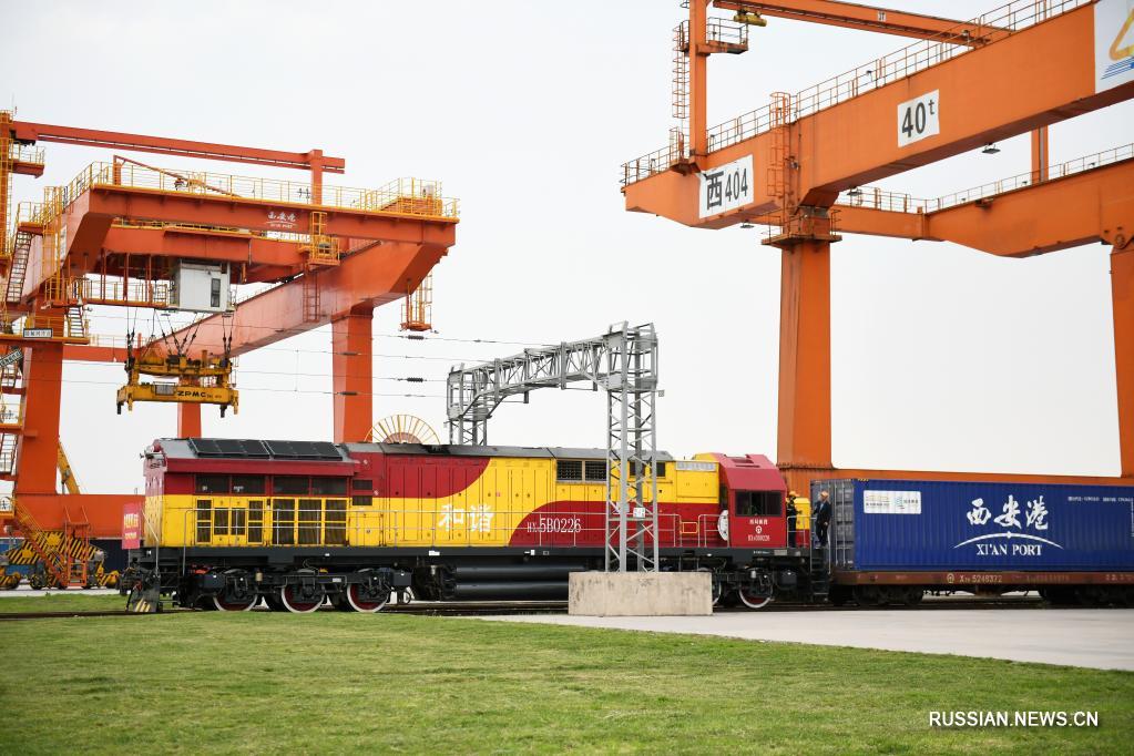 Число отправлений грузовых составов между г. Сиань и Европой превысило 1000 с начала 2021 года