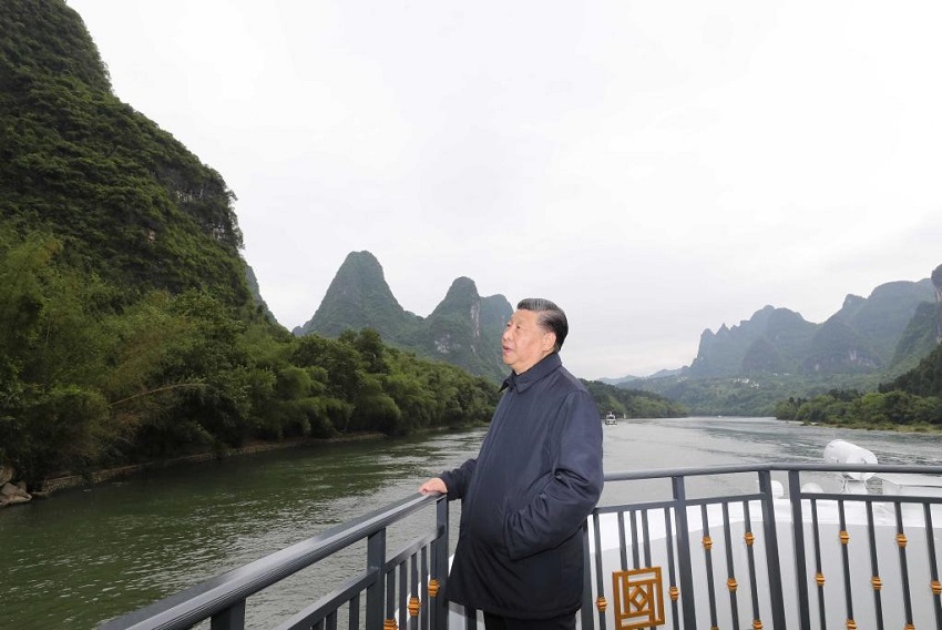 Си Цзиньпин прибыл с инспекцией в Гуанси-Чжуанский АР