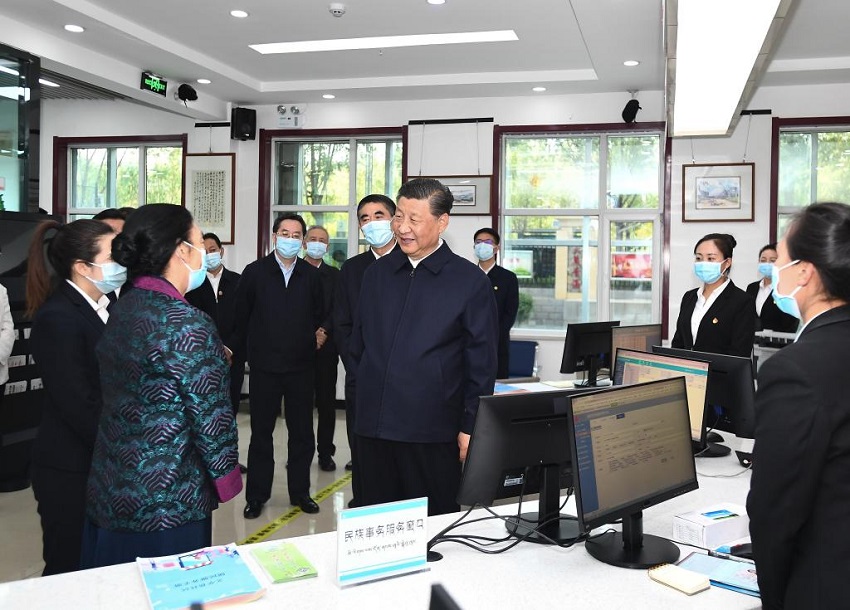 Си Цзиньпин прибыл с инспекционной поездкой в провинцию Цинхай