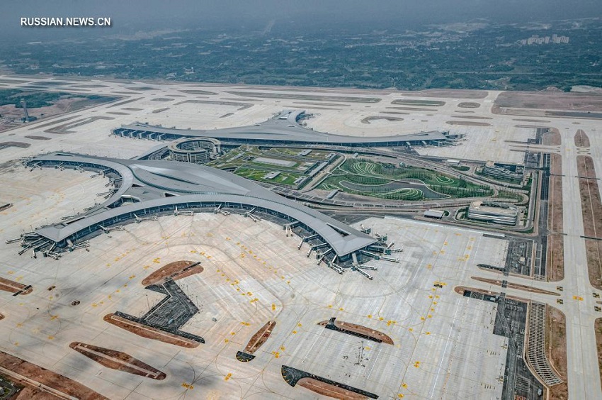 Новый аэропорт Тяньфу в китайском городе Чэнду сдан в эксплуатацию