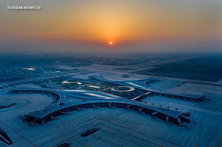 Новый аэропорт Тяньфу в китайском городе Чэнду сдан в эксплуатацию