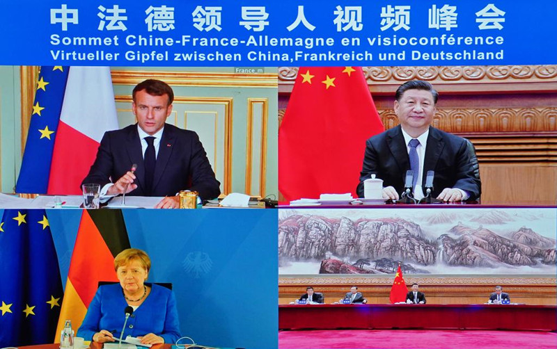 Си Цзиньпин призвал к расширению консенсуса и сотрудничества с Европой на саммите с лидерами Франции и Германии