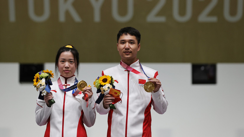 Китай победил США на Олимпиаде в стрельбе из пневматической винтовки с 10 метров в соревнованиях смешанных команд