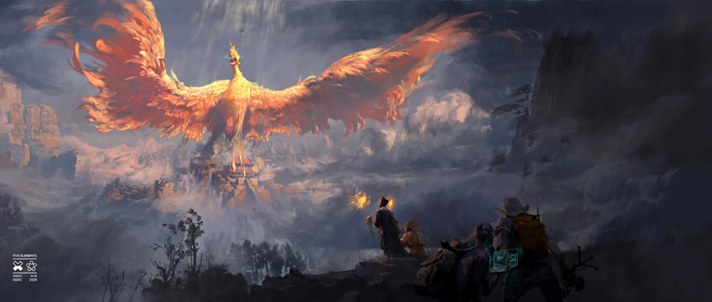 Картины студента с изображением китайского дракона приобрели особую популярность в Интернете