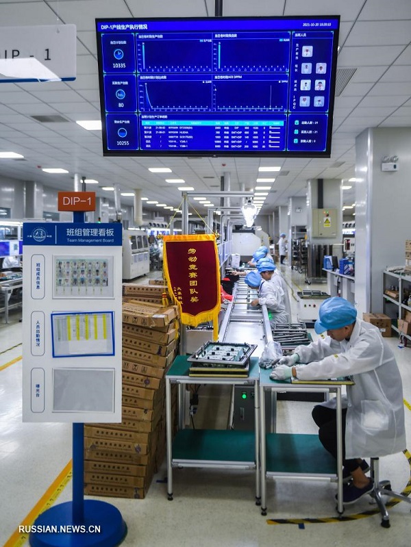 Цифровизация производства вышивальных машин в Чжуцзи