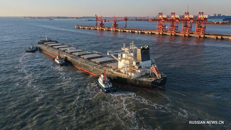 Грузооборот портовой зоны Цаофэйдянь на севере Китая вырос на 11,34 проц. за первые три квартала 2021 года