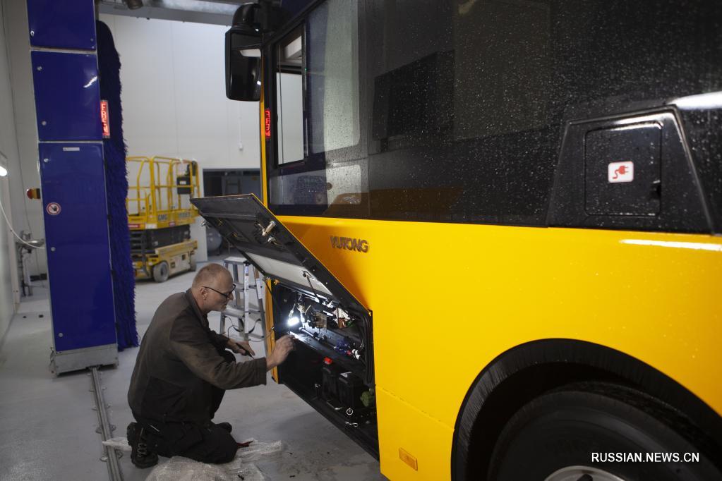 Китайская компания Yutong Bus поставила в Данию новую партию электробусов