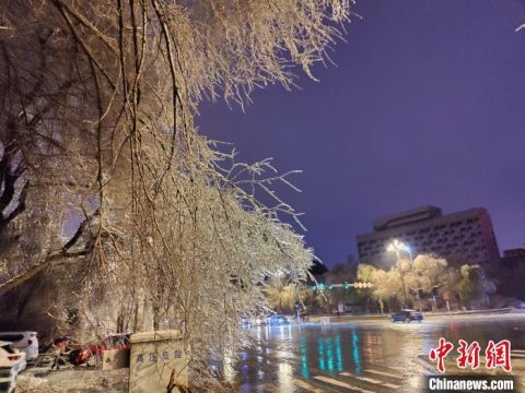 Ледяной дождь прошел в городе Харбин