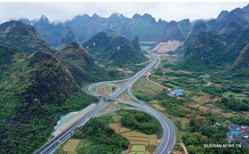 В Гуанси завершено строительство нового скоростного шоссе Гуйлинь -- Лючэн