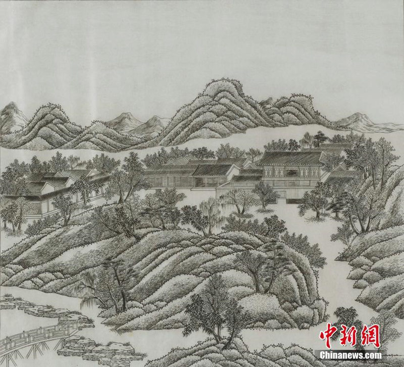 На фото: гравюра, изображающая пейзажи летнего курорта Чэндэ, написанная Ма Госянем, итальянским миссионером в Китае, была сделана в 1714 году.