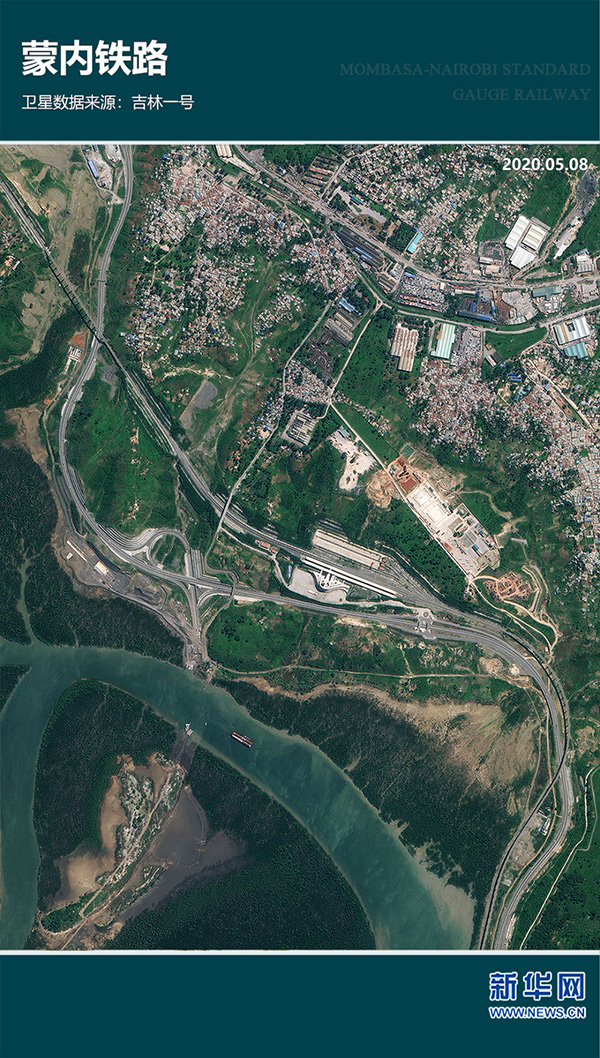 Спутниковые снимки железных дорог и мостов на «Одном поясе, одном пути»