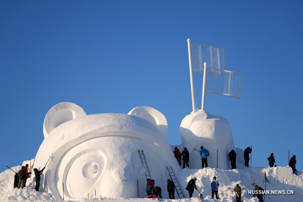 В Харбине открылась выставка снежных скульптур