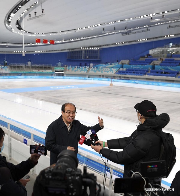 В Пекине завершилось строительство Национального дворца конькобежного спорта