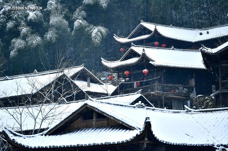 Снег накрыл некоторые районы Китая