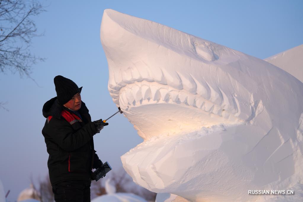 Конкурс снежной скульптуры в Харбине