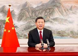 Си Цзиньпин принял участие в виртуальном заседании ВЭФ-2022 и выступил на нем с речью