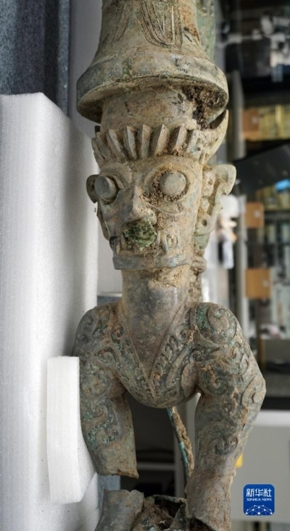 Статуя Саньсиндуй была собрана воедино после 3000 лет